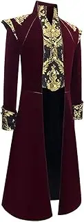 [GONSIDA] Men's Steampunk Medieval Tailcoat Jacket Victorian Gothic Frock Coat
