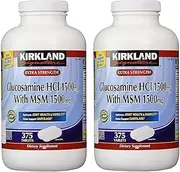 Kirkland Signature Glucosamine HCI (Pack of 2) Extra Strength with MSM (375 Count X 2)