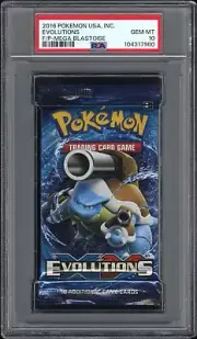 PSA 10 POKÉMON XY EVOLUTIONS BOOSTER PACK (2016) Mega Blastoise - GEM MINT 10