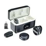 Wireless Lavalier Microphone for iPhone/iPad/Android with Charging Case 8-Hour