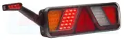 Large L/H Offside LED Rear Combination Light Lorry Truck Trailer +Outline Marker
