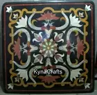 36 Inches Handmade Dining Table Top Square Marble Hallway Table with Royal Look