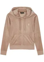 Juicy Couture Robertson Hooded Velour Sweatshirt - Caramel - M (UK12 / M) M (UK12 / M)