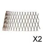 2X Expanding Wooden Garden Trellis Lattice Fence Panel Screen for Dogs Pets