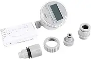 Solar Power Auto Irrigation Controller, Electronic Water Timer Garden Irrigation Controller, LCD Digital Watering Timer for Lawn Park