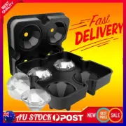 Large Ice Diamond Maker Ice Cube Tray Skull Ice Cube Cocktails Molds Whiskey BK