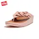 【FitFlop】OPALLE RUBBER-CHAIN LEATHER TOE-POST SANDALS鍊條造型夾腳涼鞋-女(玫瑰鹽)