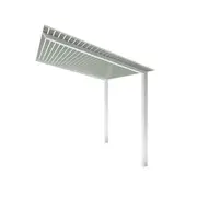 Exterior Life 3.25m Hollywood Pearl White/Woodland Grey Pergola