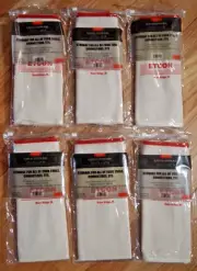 Canvas Tool Pouch Zipper Bag 6 Pack Utility Bags TWO Heavy Duty Zippers Pouche