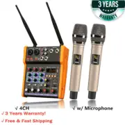 TKL R2 4Channel USB Sound Mixer Console Mini Bluetooth Audio Mixer + Microphone