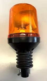 ROTATING BEACON : 12 V FLEXI STEM ( LUCAS TYPE ) TO FIT MULTIPLE TRACTOR TYPES