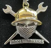 Ironworkers Keychain, Stainless Steel 316L Unique Gift, hand made