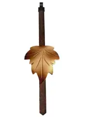 Cuckoo Clock Pendulum Hand Carved Maple Leaf Black Forest New 8 3/4" x 3"