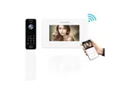 Eyevision Intercom Intelli Series 7" Monitor with Keypad(Black) & Swipe Tag Outdoor Station (Free Smartphone APP)