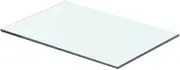 Shelf Panel Glass Clear 40x20 cm Wall Furniture