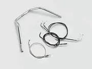 H716-013C 200 Up Type 3 Pull Back Handle Set, Chrome Plated