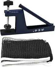Zxpjkyu Table Tennis Net and Posts Kit, Ping Pong Net Setup for Any Surface, Quick Assembly Tennis Net for Social Gatherings