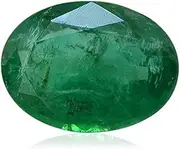 [Queenslands] Emerald 3.25 Ratti Natural Certified Loose Precious Panna Gemstone, Crystal, Emerald, Crystal, Emerald, Crystal, Emerald