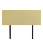 Linen Fabric Double Bed Deluxe Headboard Bedhead - Sulfur Yellow