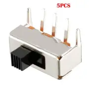5PCS 5mm Horizontal Slide Switch SPDT 1P2T 3 Pins PCB Panel Latching