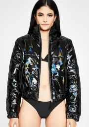 Hologram Heaux Puffer Jacket