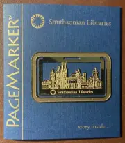Smithsonian Libraries Bookmark Pagemarker - 24K Gold Plated - Free Shipping
