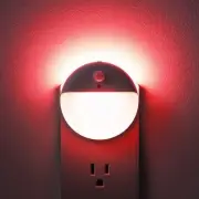 2 Pack Plug in Night Light with Motion Sensor and Dusk to 3 Sensor Modes Red