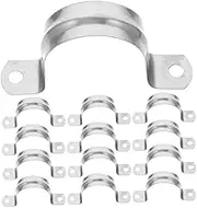 GETAJGHSD 20pcs Stainless Steel Saddle Card Stainless Steel Strap u Bracket Pipe Brackets Pipe Strap Pipe Fastener Pipe Clamps U Shaped Combination Pipe Clamp U Shaped Bracket U Brackets