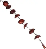 Rain Chains for Gutters Rustic Wind Chime Metal Art Decorative Rain Chain Bell