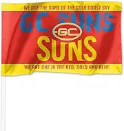 Gold Coast Suns AFL Kids Pole Game Day Flag Banner
