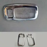 For Kia Sportage R 2011-15 2016 Chrome Sunshade Make Up Mirror Light Frame 2pc (for: Kia)