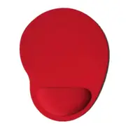 4 Pcs Computer Mouse Pad Solid Wrist Protection Anti-Slip Pad Red