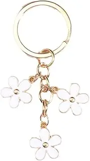 [AUZAA] 1PCS Cute Flower Keychains Flower Pendants Keyrings Souvenir Key Gift Men Car Chains W7E7 For Women