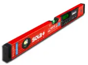 Sola Digital Box - Level, with Inclinometer + Magnets, Bluetooth, REDM