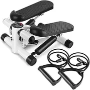 Stepper Mini Fitness Twist Stepper Electronic Display Home Exercise Equipment Stepper with Resistance Bands Home Gym Fi