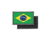 Flag patch printed badge country brazil