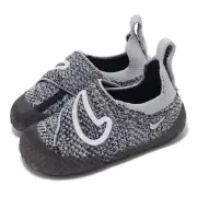 Nike Swoosh 1 TD Black Wolf Grey Toddler Infant Casual Shoes FB3244-001