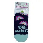 AirPlus Aloe Spa Socks - Moisturizing Socks - Multicolored - "Be Kind" - One Size