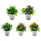 Artificial Flowers Plants Green Bonsai Potted Ornaments Wedding Party Hotel
