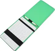 CAQYPVH Leather Golf Scorecard Yardage Book, Holder Cover with Pencil Holder, Golf Scorecard and Yardage Book Holder for Golfing Recording Gifts