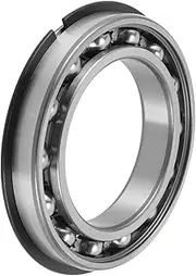X AUTOHAUX 6017NR Deep Groove Ball Bearings 85x130x22mm P4 Open Type Lubricated Bearings 1 Pc Car Scooter Skateboard Wheel Universal Silver Tone