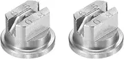 uxcell 2-Pack Flat Fan Spray Tip, 65 Degree Stainless Steel Sprayer Nozzle Tips, 1.8mm Orifice for Agriculture Drones Sprayer Nozzles/Garden Irrigation Nozzle/Cooling Sprayer [Silver]