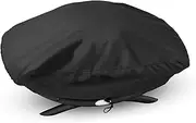 Onlyfire BBQ Grill Cover Fits Weber Baby Q, Q200 Q220 and Q2000 Gas Grills, Black