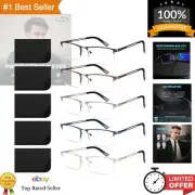 Reading Glasses Men 5 pack Metal Reading Glasses Blue Light Readers for Men, ...