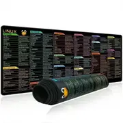 Linus Programming Coding Computer Short Cut Shortcuts Keys Gaming Keyboard Mouse Pad Mousepad Gift 300*800*3MM