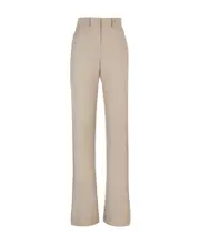 Beige flannel trousers IT40 Nude