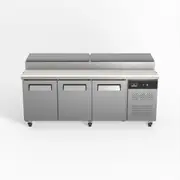 AG Equipment AG 3 Door Saladette Fridge - 10 x 1/3 GN Trays - Pizza Prep Fridges (AG-SH3000-800) - SH3000-800-AG
