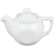 White China OvenwareTuxton BWT-18A 18 oz. White China Teapot With Lid -12/Case