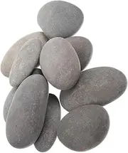 KONTONTY 20 Natural River Stones for Painting Creative Pebbles DIY Art Projects Smooth Surface Portable and Decorative