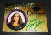 2015 Benchwarmer DESSIE MITCHESON Holiday #40 Green Ornament/10 Playboy MAXIM